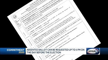 Absentee ballots can be requested until day before election