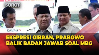 Ekspresi Wapres Gibran hingga Bahlil Terdorong Saat Prabowo Tiba-Tiba Balik Badan Jawab Soal MBG
