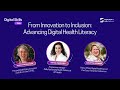 Digital Skills Talks 10th episode "From innovation to inclusion: advancing digital health literacy"