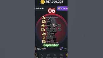 Hamster Kombat daily cipher code 06 September #hamsterkombat #ciphercodes #games