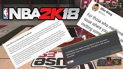NBA 2K18 Frame Rate vs Servers Patch 3 Didnt Help