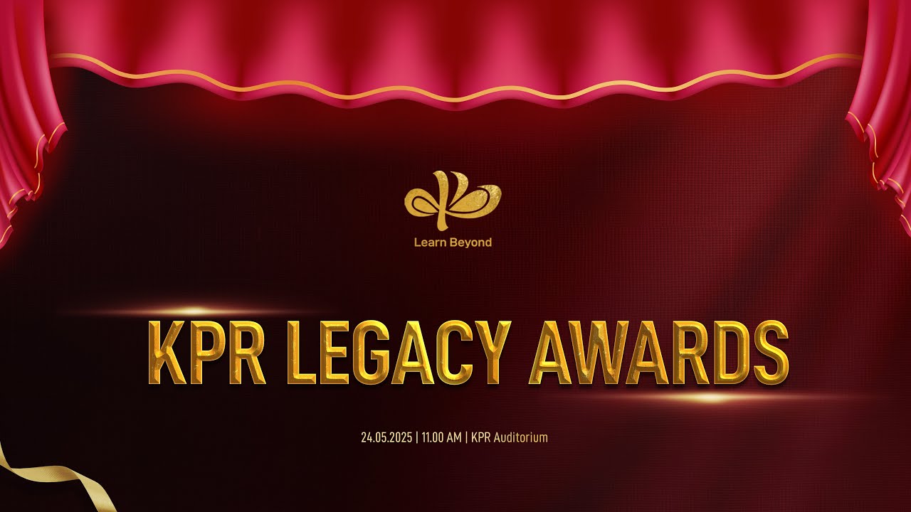 KPR Legacy Awards 2025 | Honouring Academicians & Researchers | KPR Institutions | Coimbatore