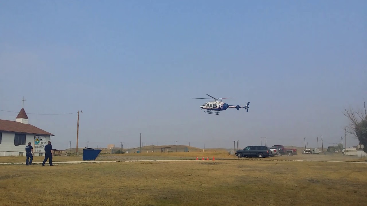Wyoming Life Flight 1 Landing And Taking Off YouTube