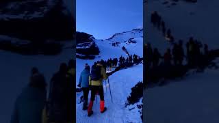 Kedarkantha Summit Snow Trek final leap #Shorts