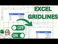 How To Show Or Hide Excel Gridlines In 2 Seconds!