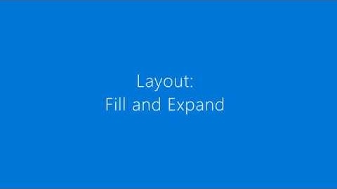 Xamarin Forms - StackLayout Fill and Expand
