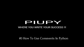 How To Use Comments In Python