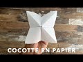 Comment faire une cocotte en papier facile  origami  diy