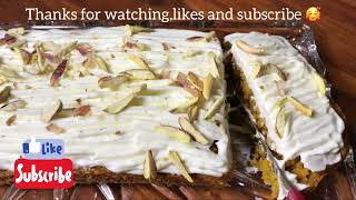 آموزش كيك هويج كافي شاپي با طعم فوق العاده مخملي🥕😋Carrot Cake recipe easy screenshot 5