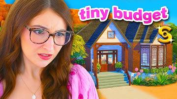 i tried building a sims 4 house using a *TINY* budget