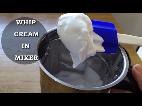 Whipped Cream in Mixer, How to make Whipped Cream in Mixer jar, Cream for  Cake decoration