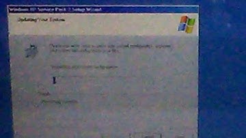Upgrading Windows XP SP2