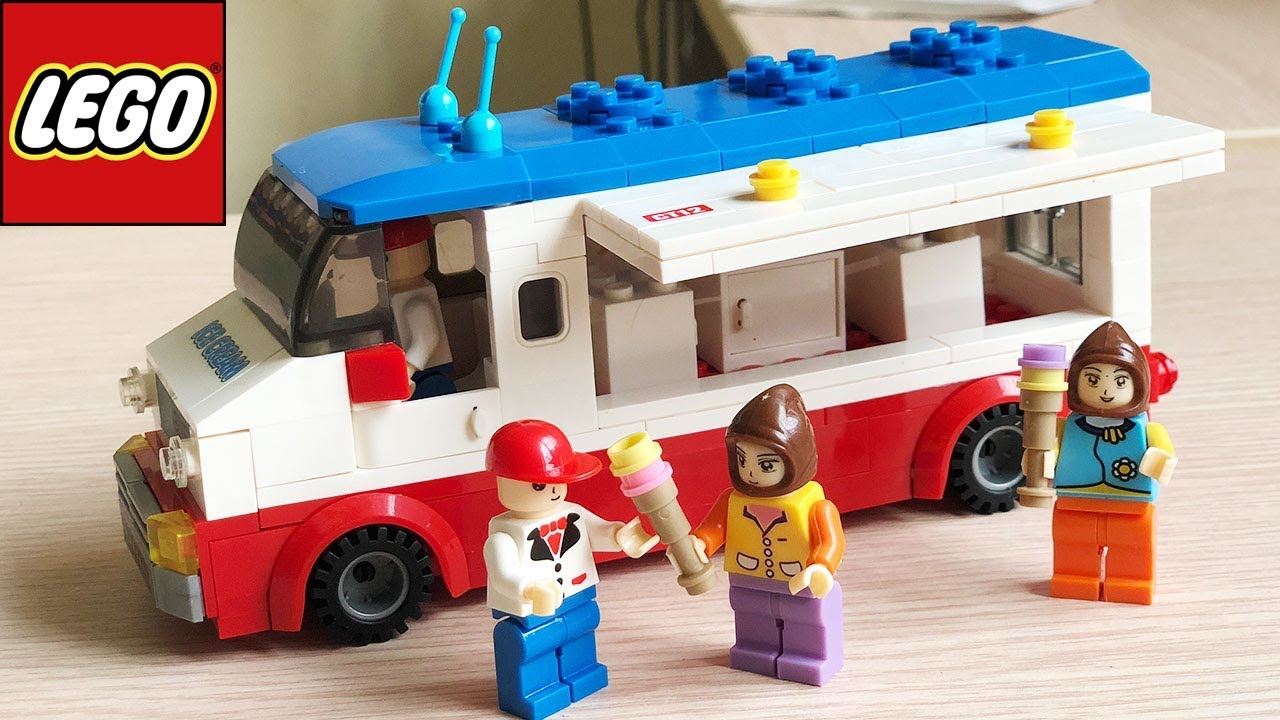 Đồ chơi lắp ráp Lego city con trai Xe bán kem công viên – Lego Ice Cream Carts (Chim Xinh)