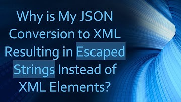 Why is My JSON Conversion to XML Resulting in Escaped Strings Instead of XML Elements?