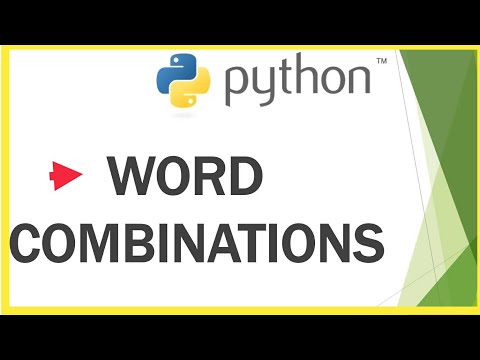 Python | Get all possible words using letters of a WORD