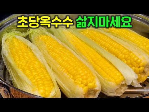 평생 써먹는 초당옥수수 찌는 법