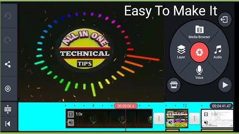 How to make audio spectrum in your android phone//Kinemaster and Audio version app