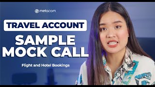 Travel Account Mock Call | Call Center Guide | Part 1 | Metacom Careers