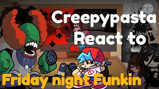 Creepypasta react to Friday night Funkin Tricky mod //plus pashe 3?//