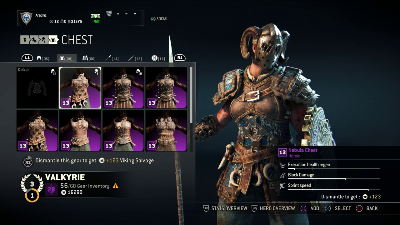 For Honor Valkyrie Armor