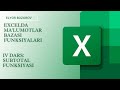 EXCEL: DSUM() Funksiyasi 2