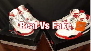 how to tell if jordan retro 4 are fake