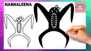 How To Draw Nabnaleena - Garten of Banban 3 | Easy Step By Step Drawing Tutorial screenshot 5