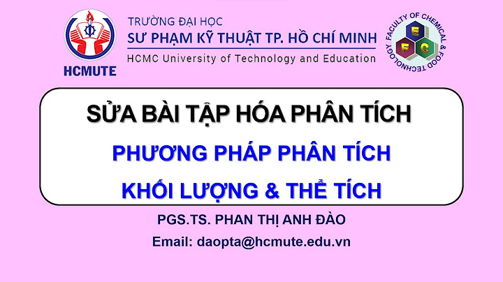 Bài tập hóa phân tích có lời giai