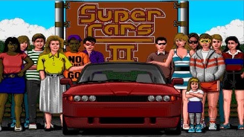 Super Cars II (Amiga) - intro and title music (HD 1080p)