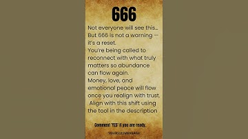 Angel number 666 means  THIS IS YOUR WAKEUP CALL #shorts #lawofattraction #manifestation