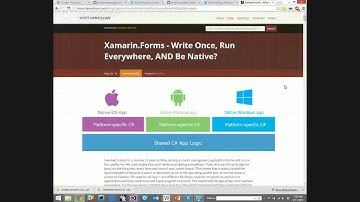 Xamarin 3! iOS and Android Development in C# with Xamarin