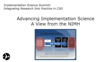 David Chambers: Advancing Implementation Science, A View from the NIMH