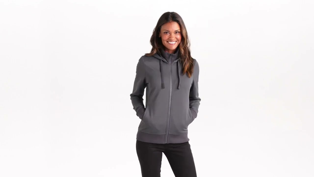 Port Authority Ladies Smooth Fleece Hooded Jacket, Product