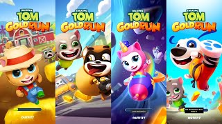 Talking Tom Gold Run Android Gameplay - Tom vs Angela vs Hank vs Ginger - Trainghiemgame