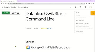 Dataplex: Qwik Start - Command Line | GSP1144 | Solution