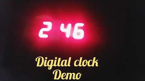 Digital Arduino clock using Seven segment ds1307 and atmega328
