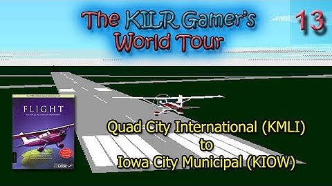 SubLogic Flight Light: Quad City International (KMLI) to Iowa City Municipal (KIOW) || World Tour