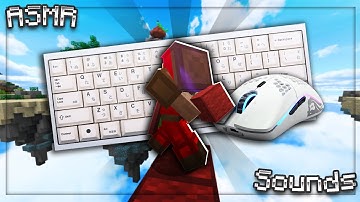 Keyboard + Mouse Sound ASMR [4K] | Steelseries Apex Pro + Glorious Model O | Hypixel Bedwars 💖