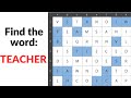 How many words can you find in the grid english games  learning  vocabulary learnenglish