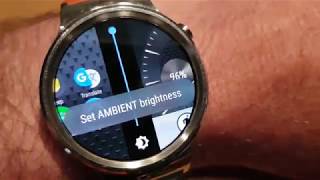 Ambient brightness control in Bubble Cloud watch face (Wear OS) screenshot 4