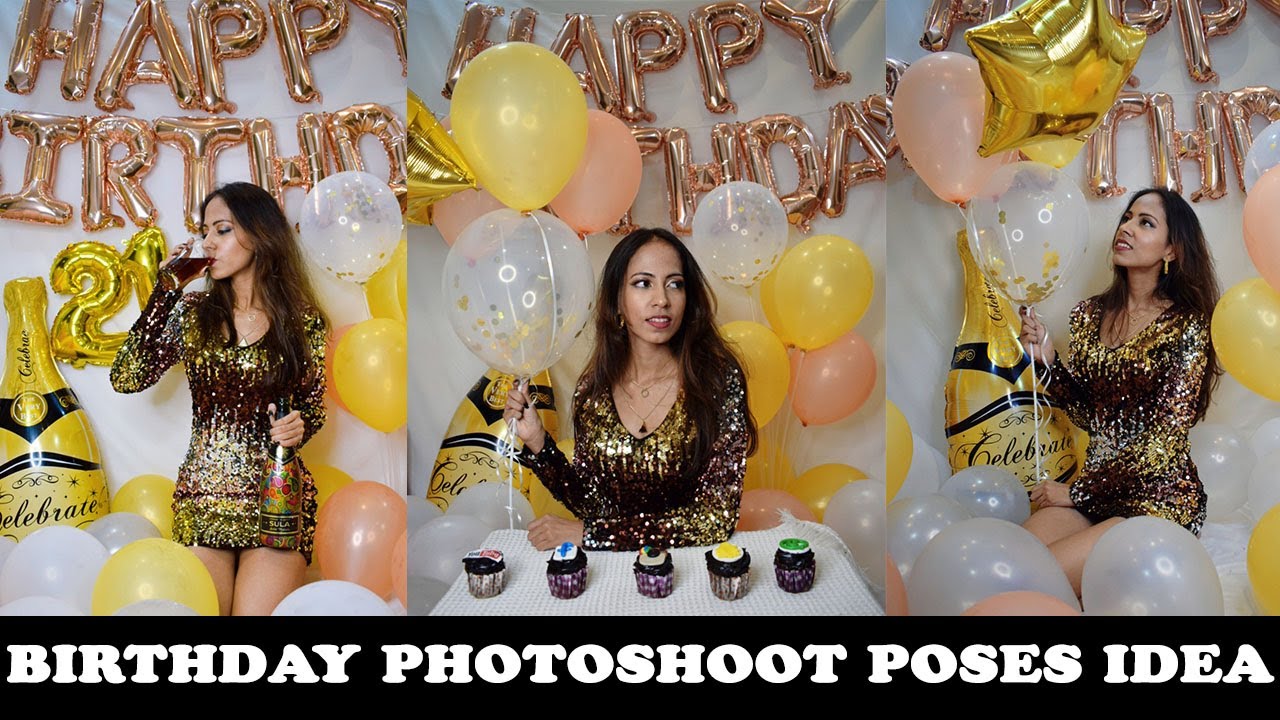 Brithday Pose for Girls / Beautiful Birthday Picture Poses Ideas / Birthday  Photoshoot Ideas - YouTube