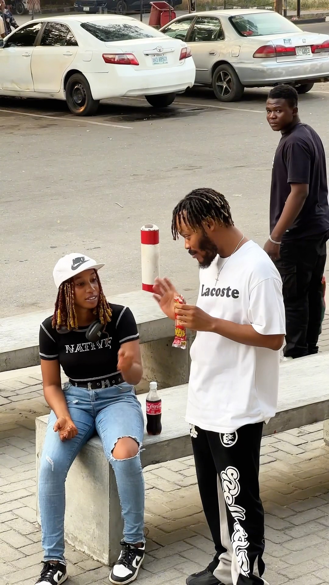 Eating strangers food ?… She’s calm tho | #shorts