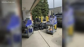 Grand Valley State University science programs donate 90,000 gloves to Spectrum Health