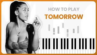 How To Play Tomorrow By Jorja Smith On Piano - Piano Tutorial (PART 1)