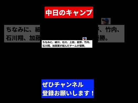 中日キャンプ楽しそう【反応集】【プロ野球反応集】【2chスレ】【5chスレ】