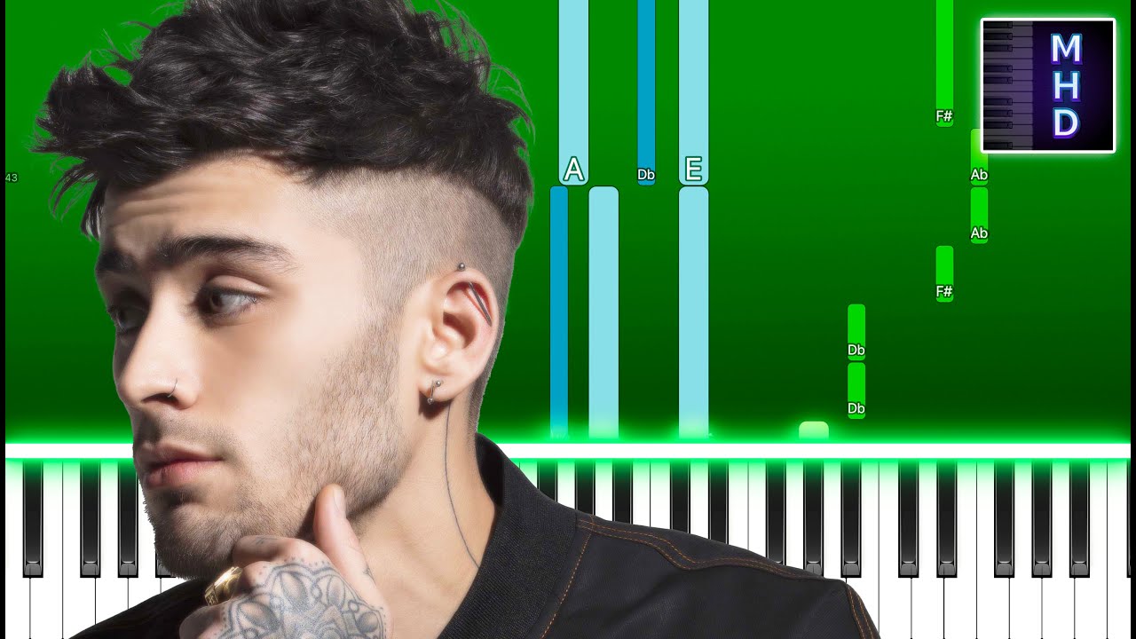 ZAYN Tightrope (Piano Tutorial Easy) YouTube