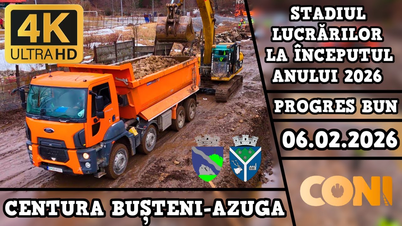 Centura Bușteni-Azuga | Stadiul lucrărilor la începutul anului 2026 | 06.02.2026 | CONI