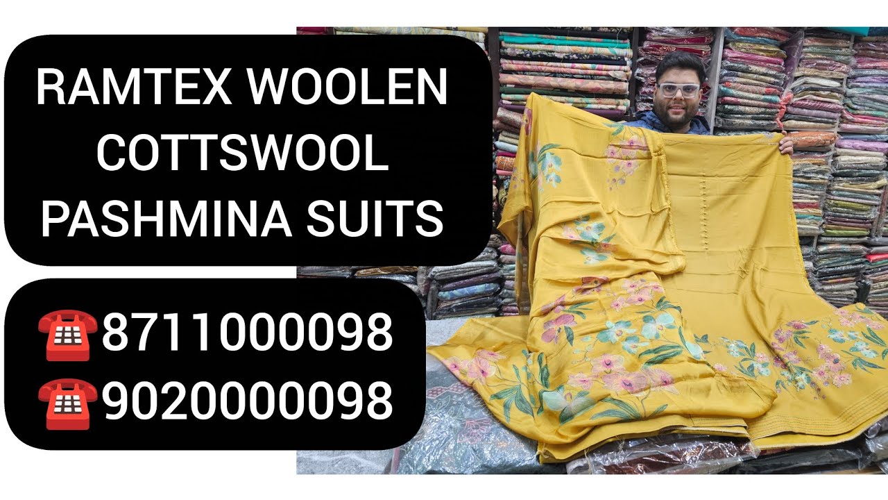 #SALE #RAMTEX #COTTSWOOL #DESIGNER #PASHMINA #LATEST #WINTER #SUITS ☎️9020000098 13/12/25