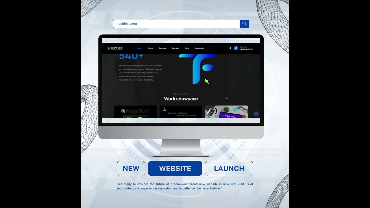 TechFinite Website Launch Announcement