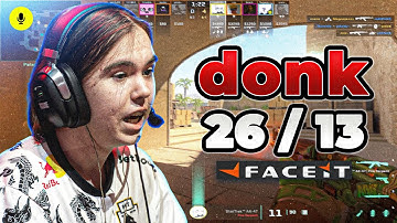 CS2 POV | donk Faceit Ranked with Magnojez (Mirage) Voice Comms 26-13